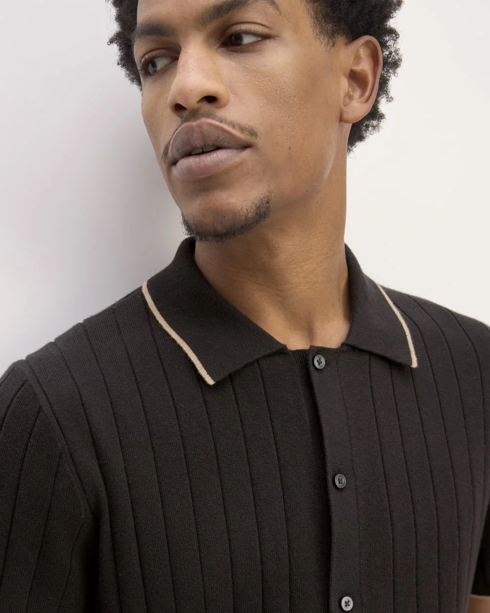 The No-Sweat Button-Down Polo | Black (3)
