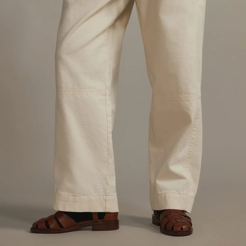 The Canvas Organic Cotton Pull-On Pant | Bone (6)