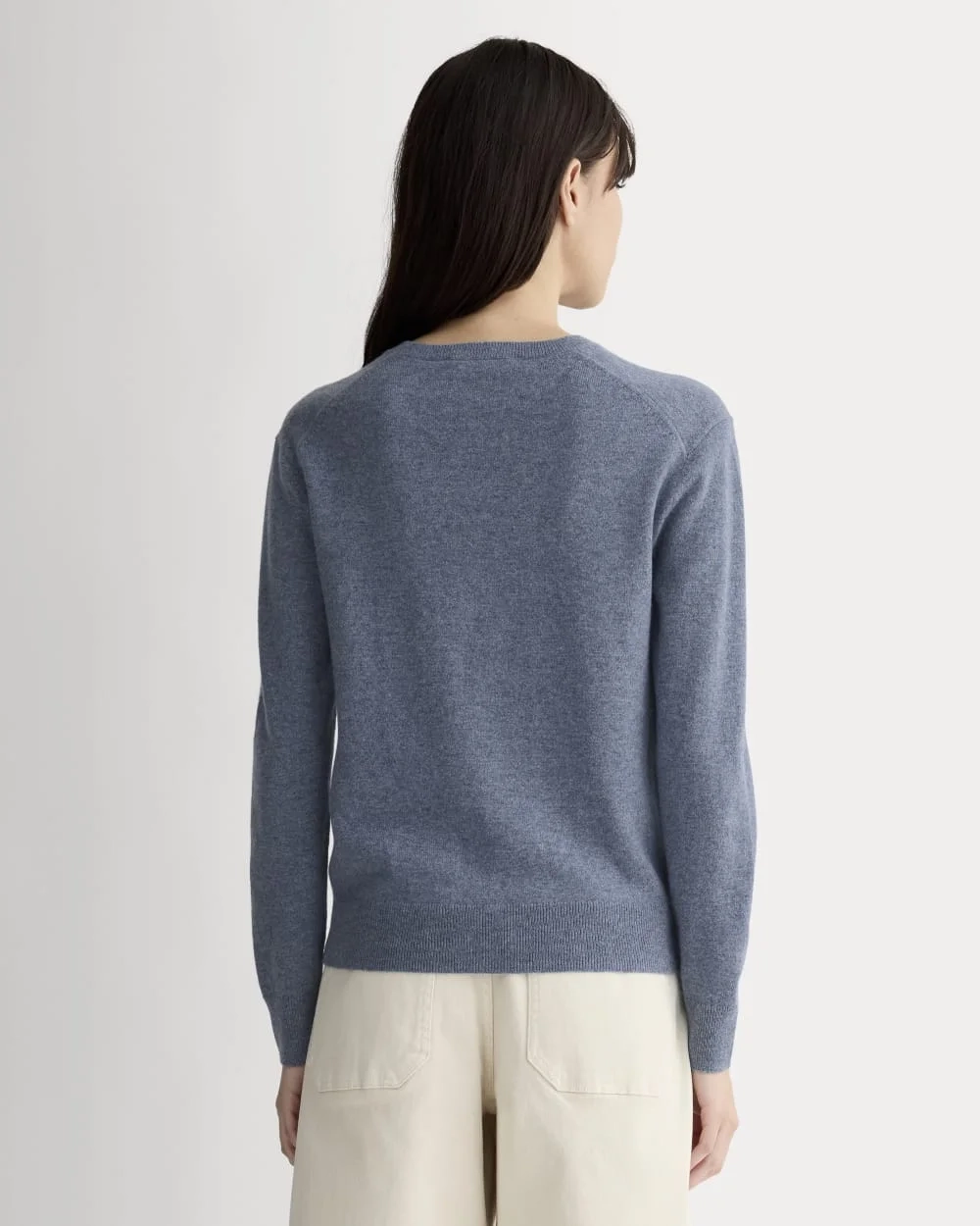 The Classic Crew in Cashmere | Denim Blue (5)