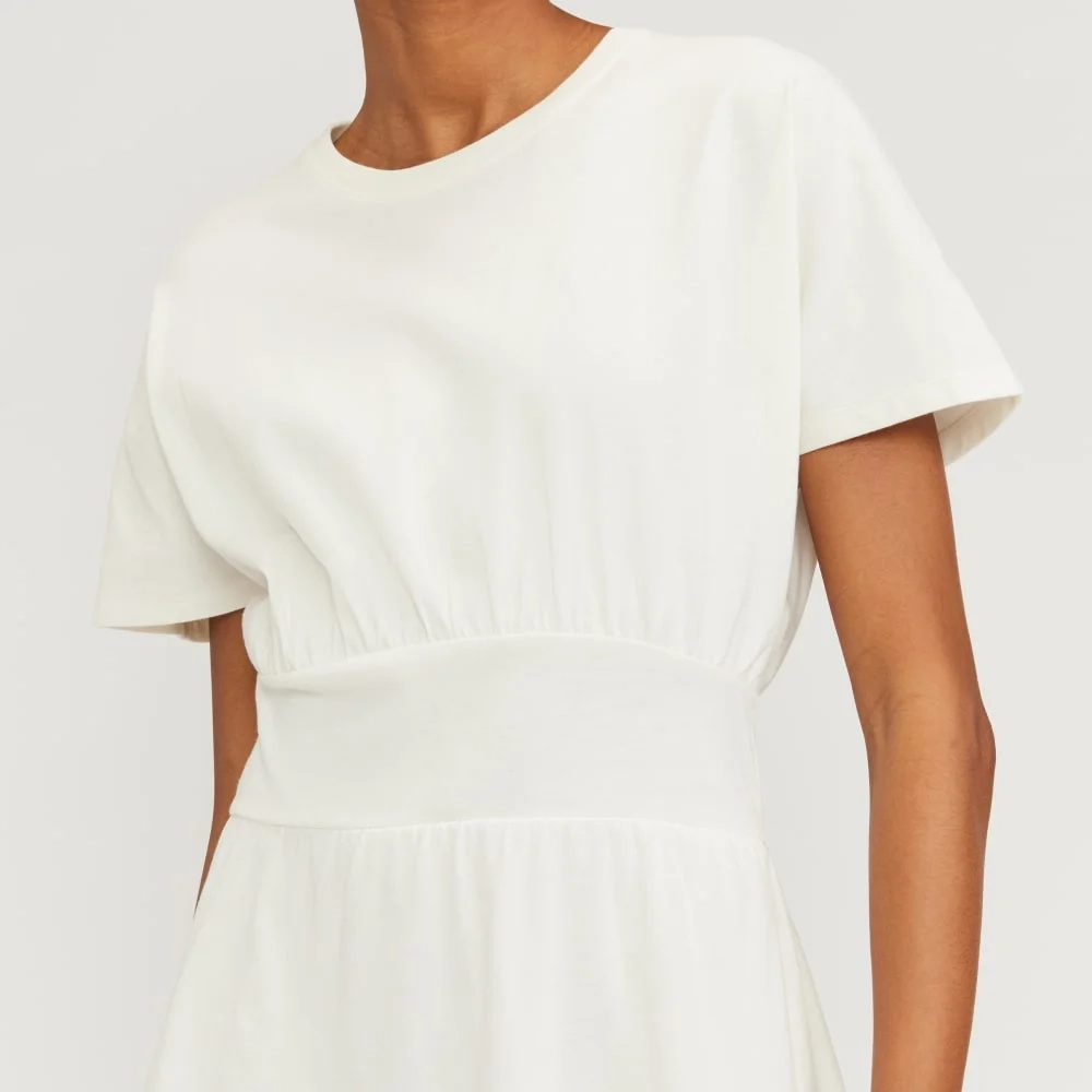 The Organic Cotton Waisted Dress | Canvas (6)