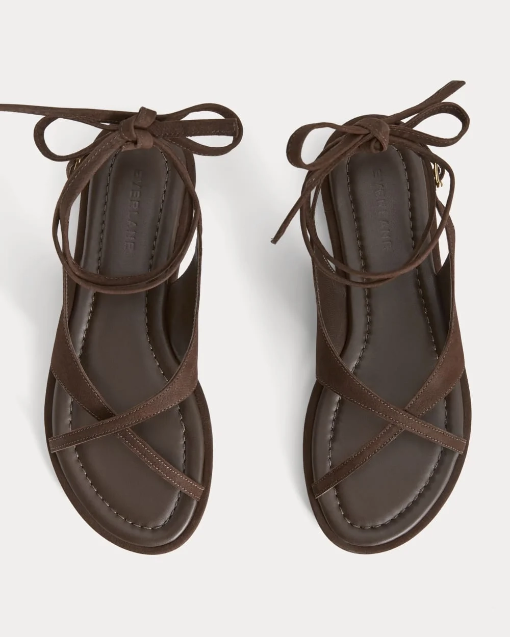The Leather Crisscross Sandal | Burnt Umber (5)
