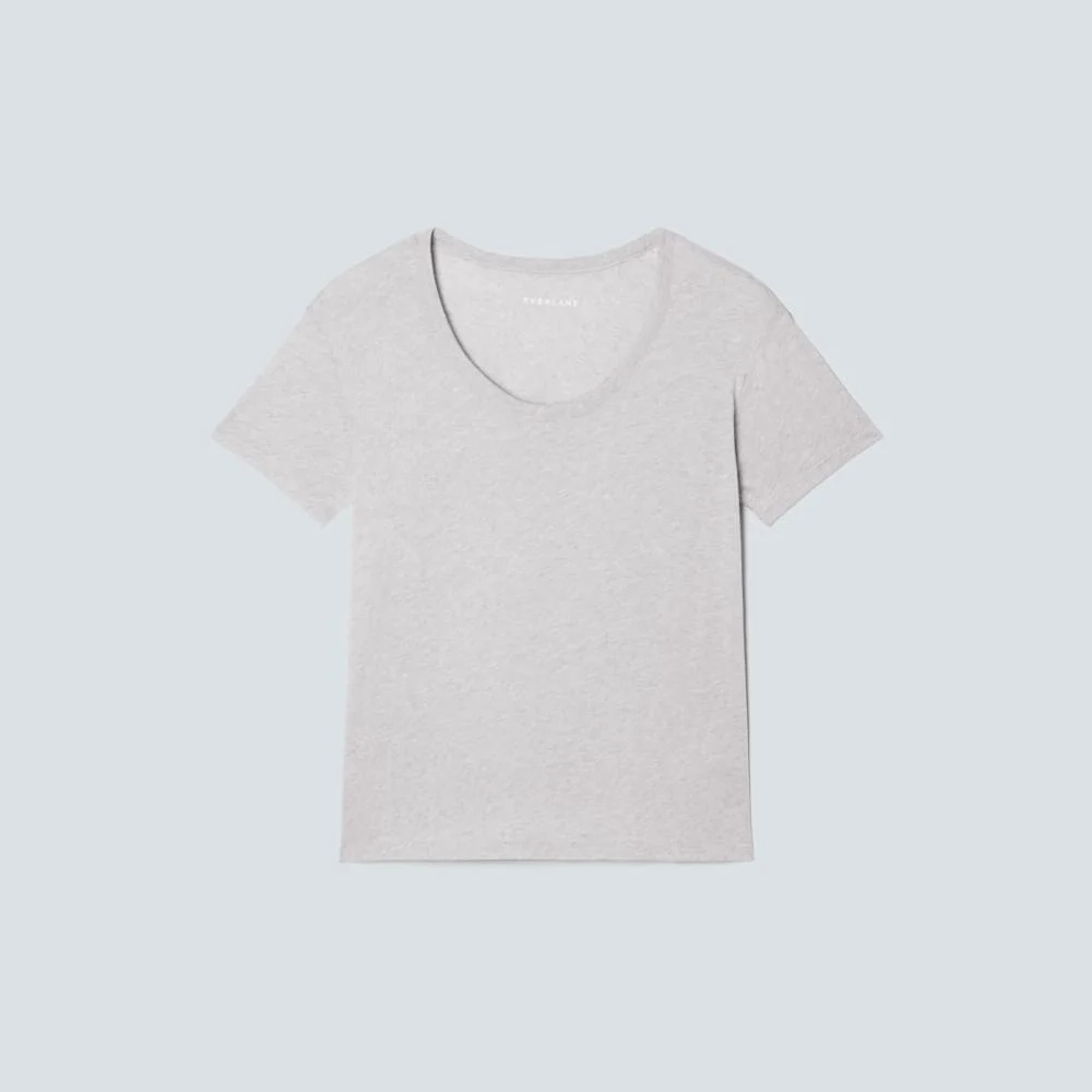 The Air Scoop-Neck Tee | Heathered Oatmeal (5)
