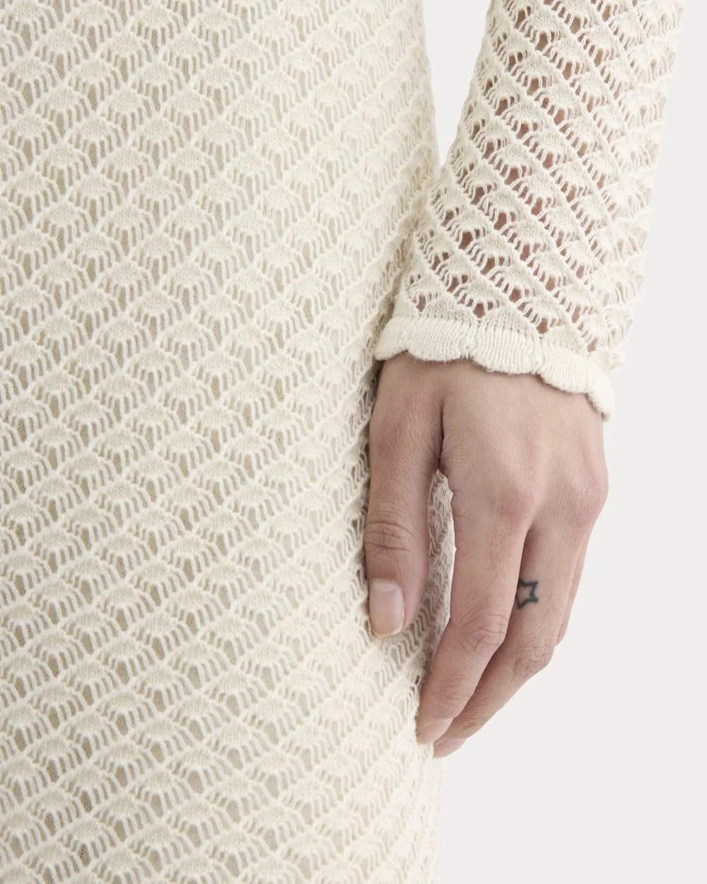 The Lace Knit Mini Dress | Birch (6)