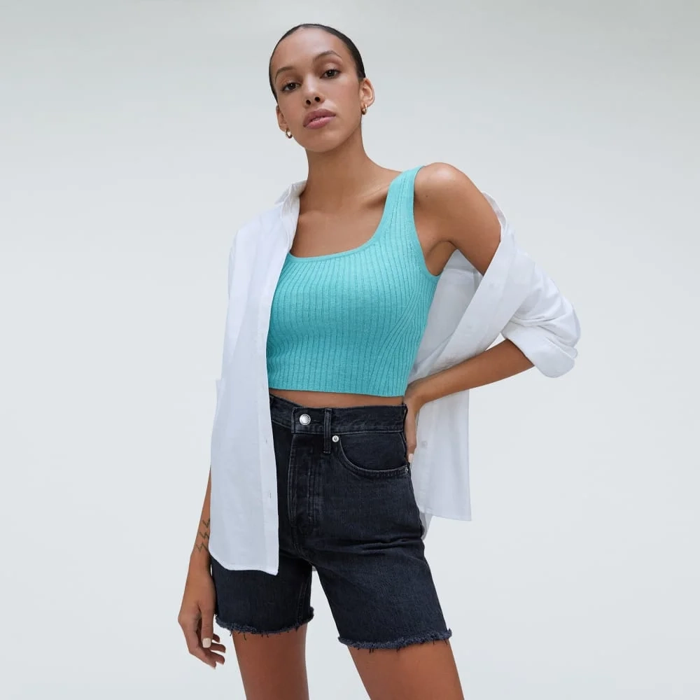 The Cotton-Merino Cami | Deep Turquoise (6)