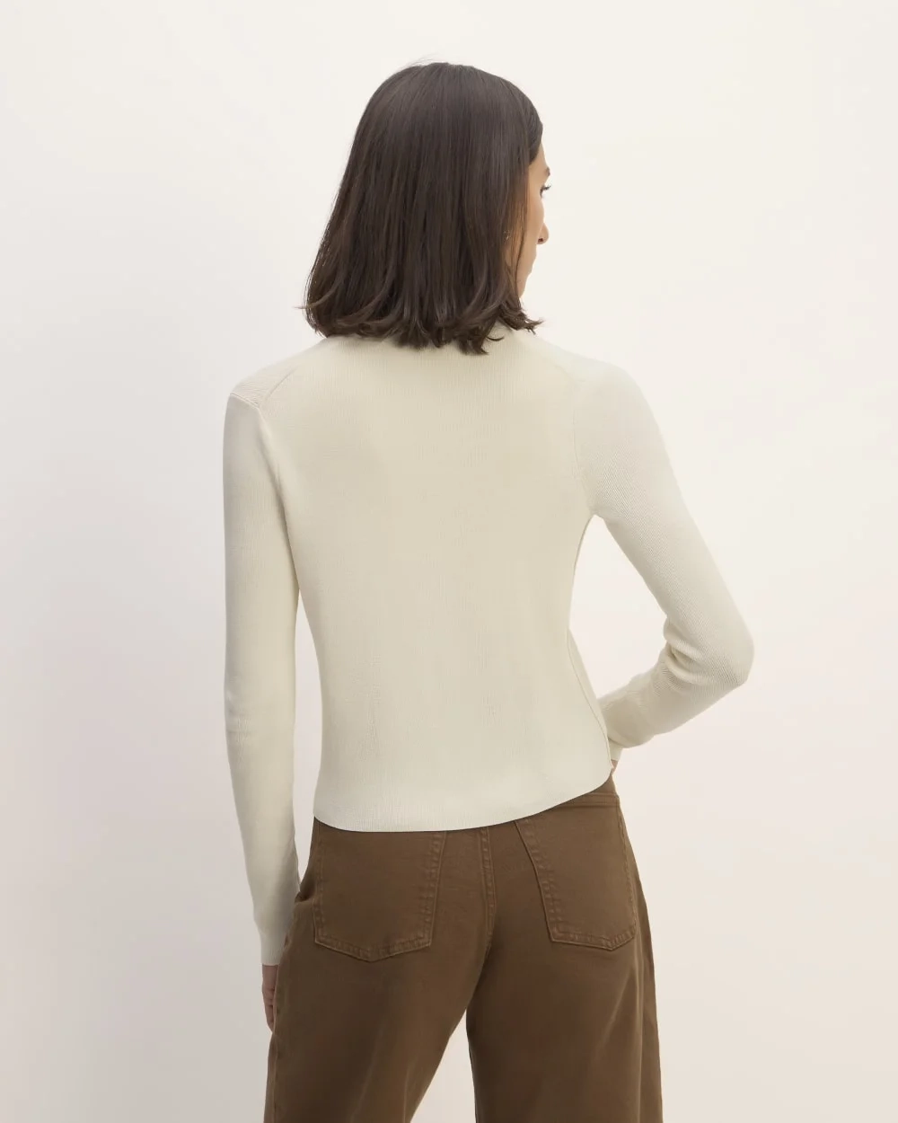 The Viscose Knit Cardigan | Beige (4)