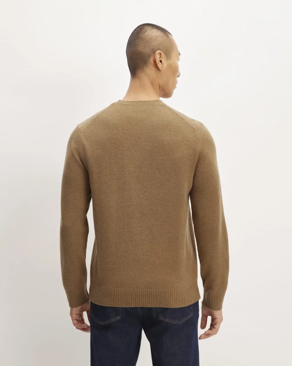 The Premium Merino Crew Neck Sweater | Deep Camel (2)