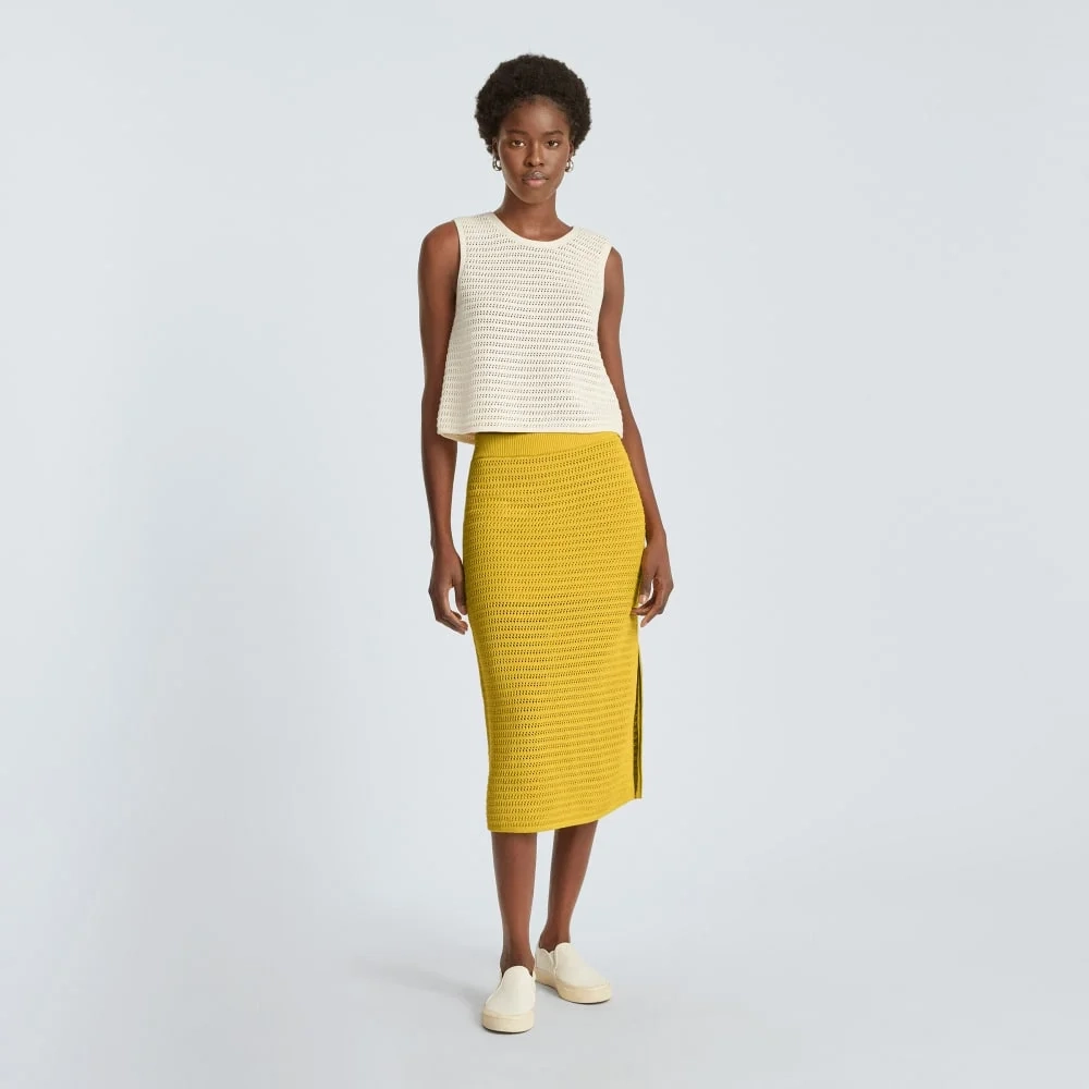 The Crochet Knit Skirt | Super Lemon (4)