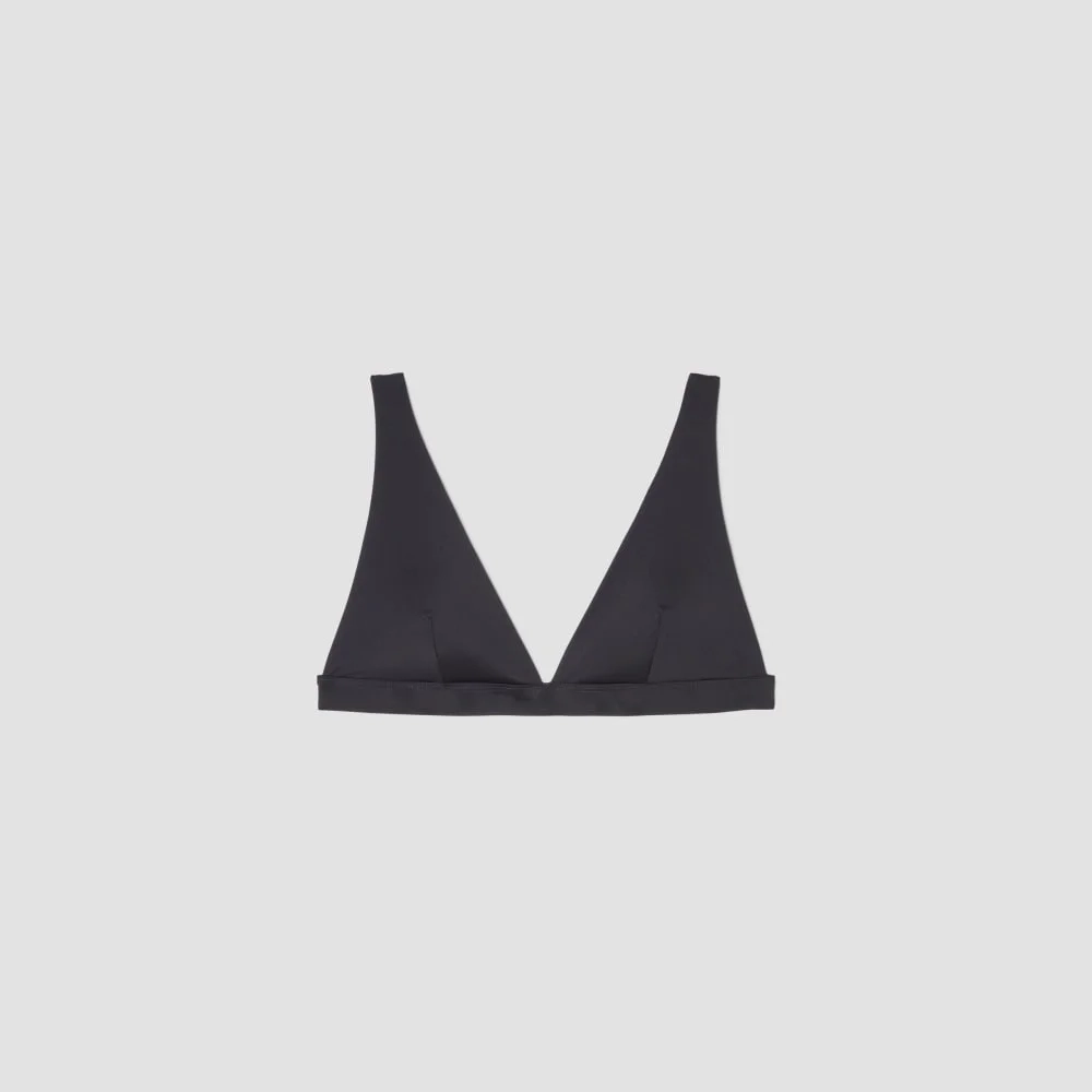 The ReNew Plunge Triangle Top | Black (3)