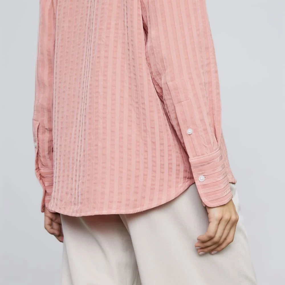 The City Stripe Shirt | Light Rose (4)