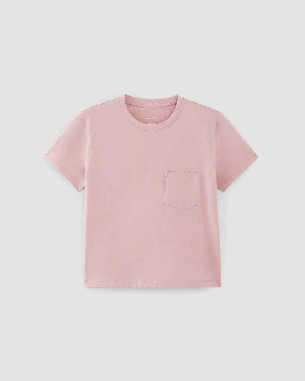 The Box-Cut Tee in Essential Cotton | Rose Pink | Pocket (4)