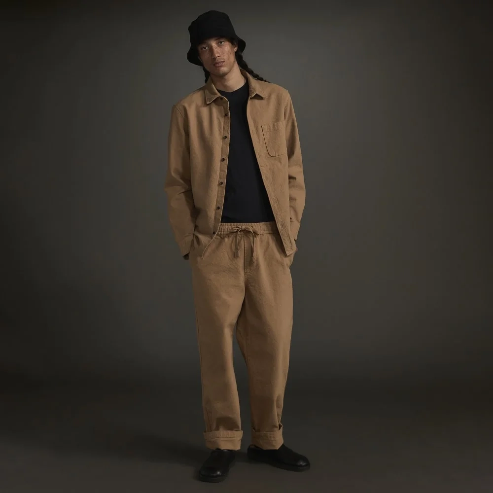 The Canvas Organic Cotton Drawstring Pant | Cappuccino (5)