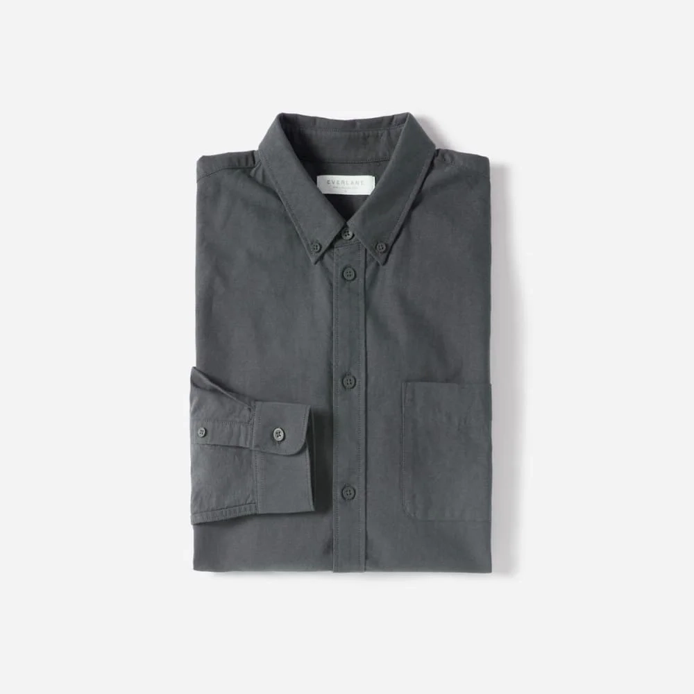 The Slim-Fit Japanese Oxford | Slate Grey | Regular