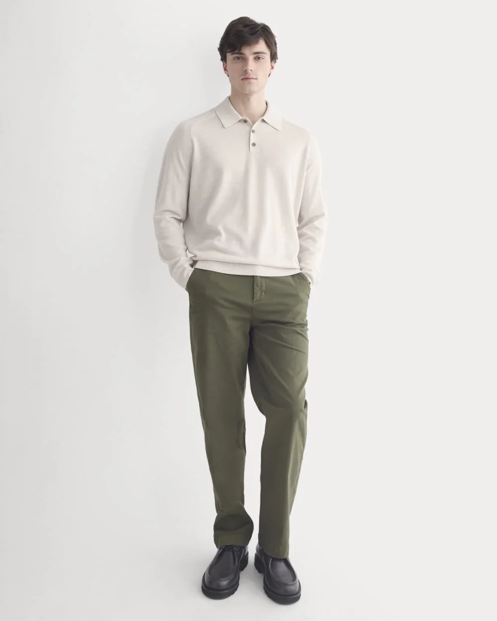 Ultrasoft Polo Sweater | Heathered Oat (4)