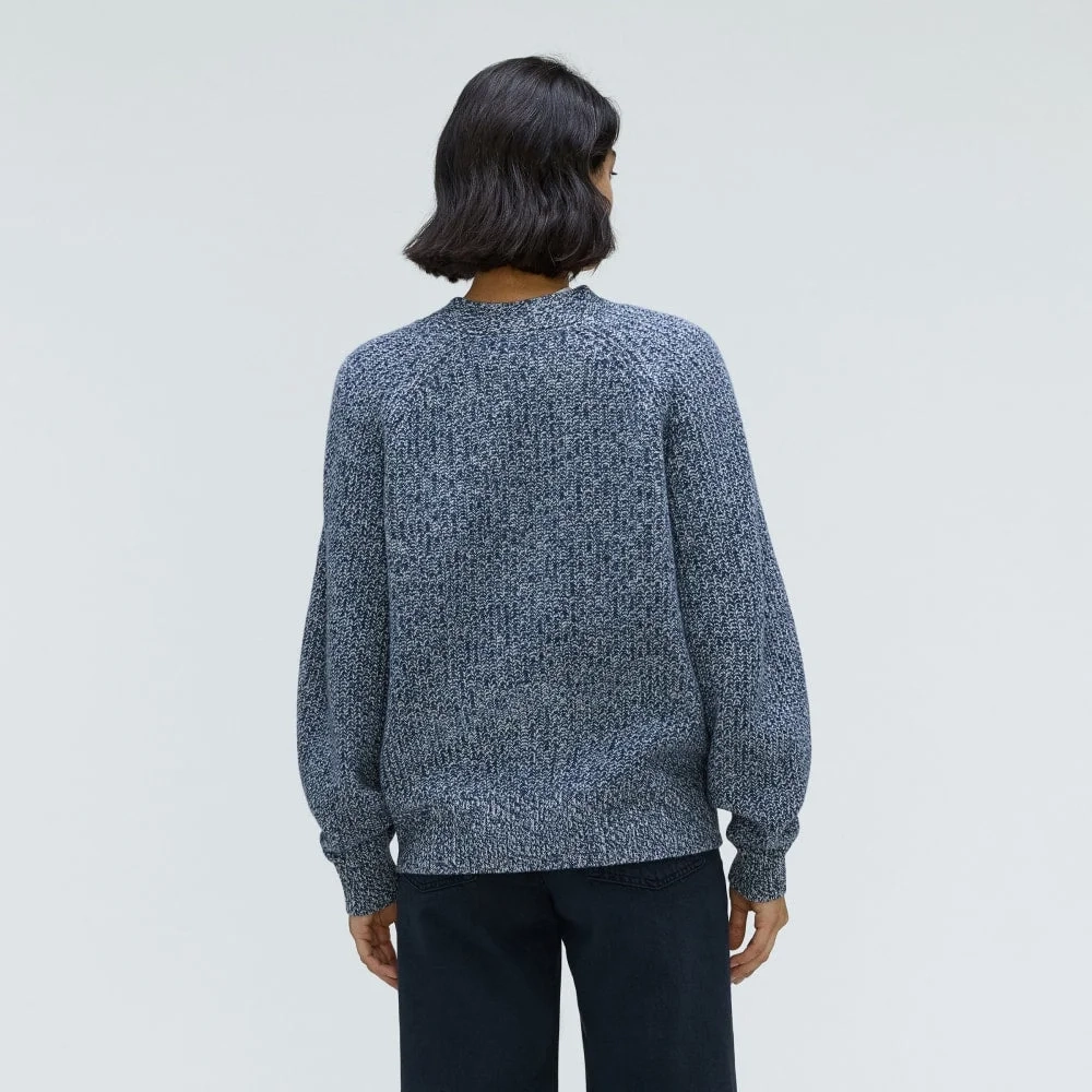 The Felted Merino Cardigan | Dark Mallard / Oat Twist (4)