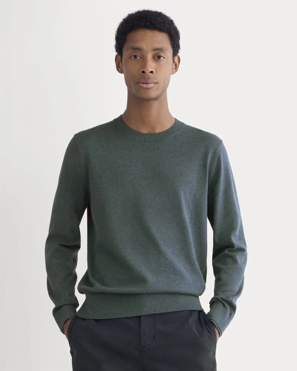 The No-Sweat Sweater | Uniform | Heather Midnight Navy