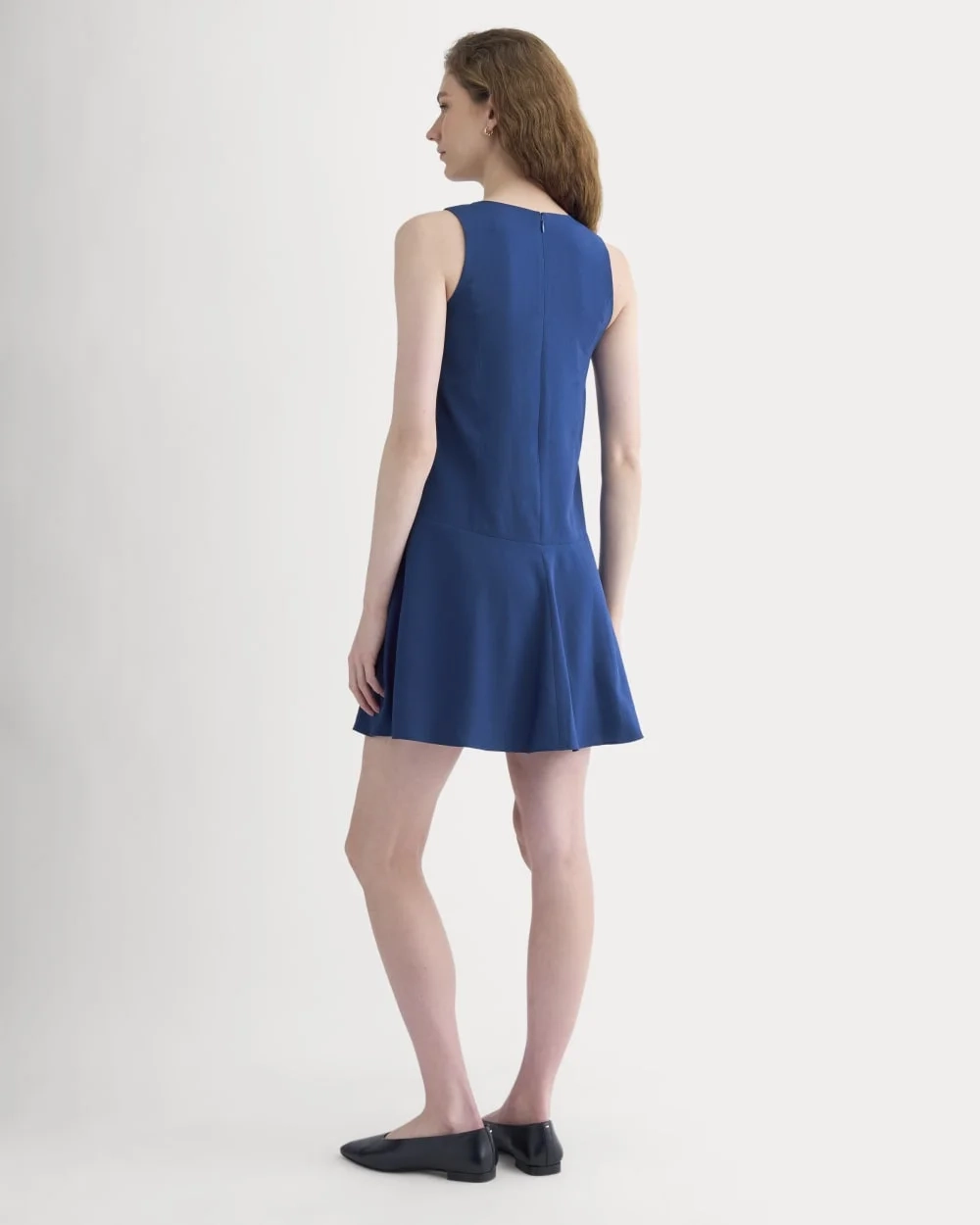 Drop Waist Mini Dress | Estate Blue (5)