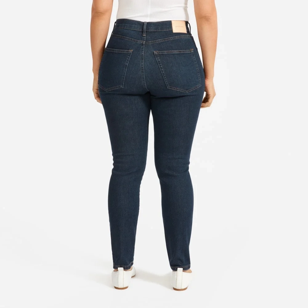 The Authentic Stretch High-Rise Skinny | Deep Indigo | 26.5" Inseam (9)