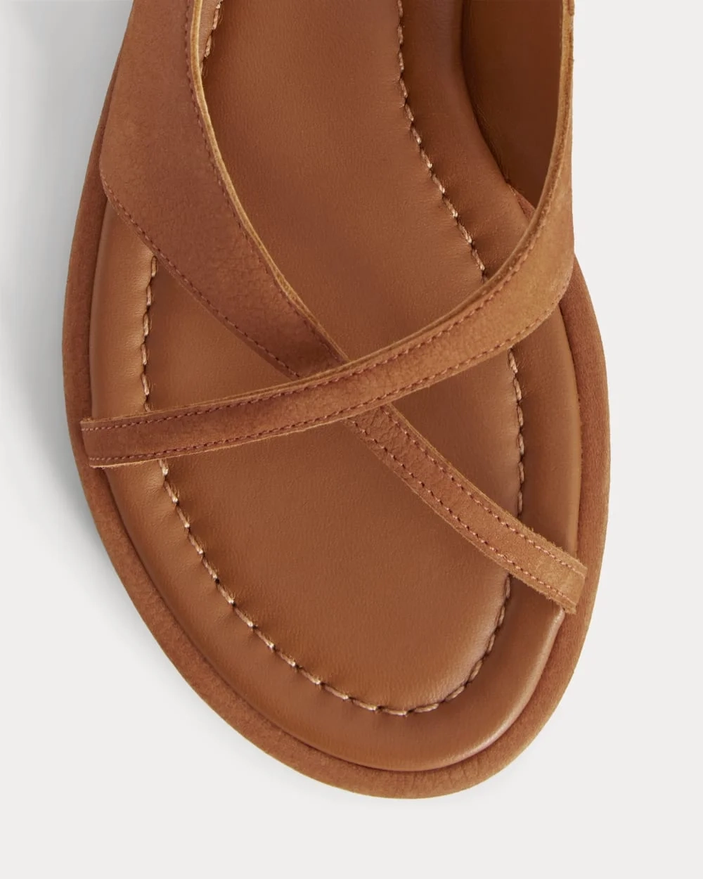 The Leather Crisscross Sandal | Cinnamon (5)