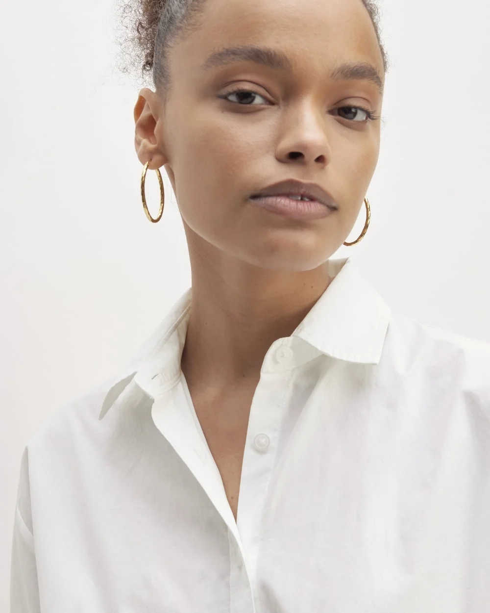 The Supima® Cotton Midi Shirt Dress | White (6)