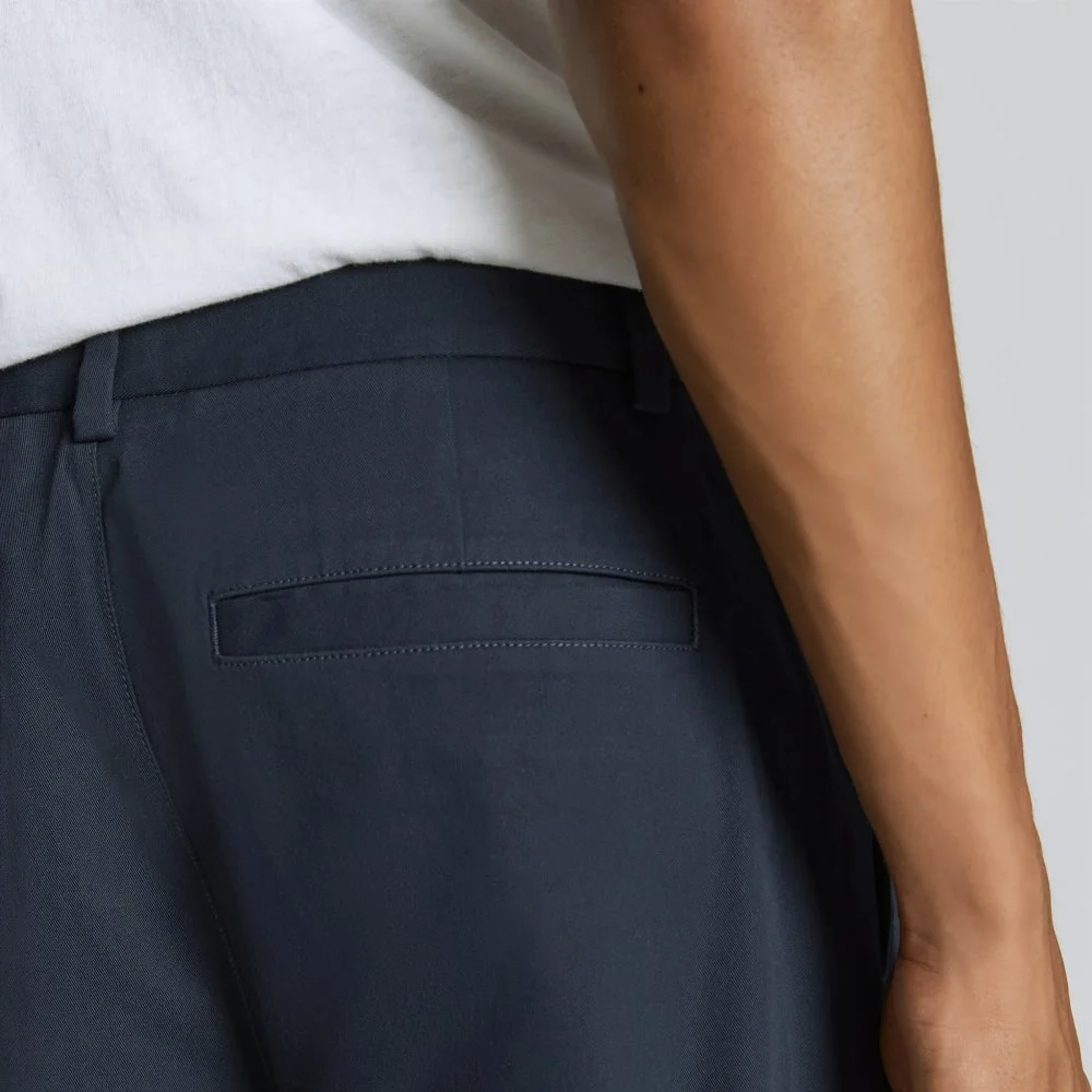 The Wide Leg Performance Chino | Deep Navy (4)