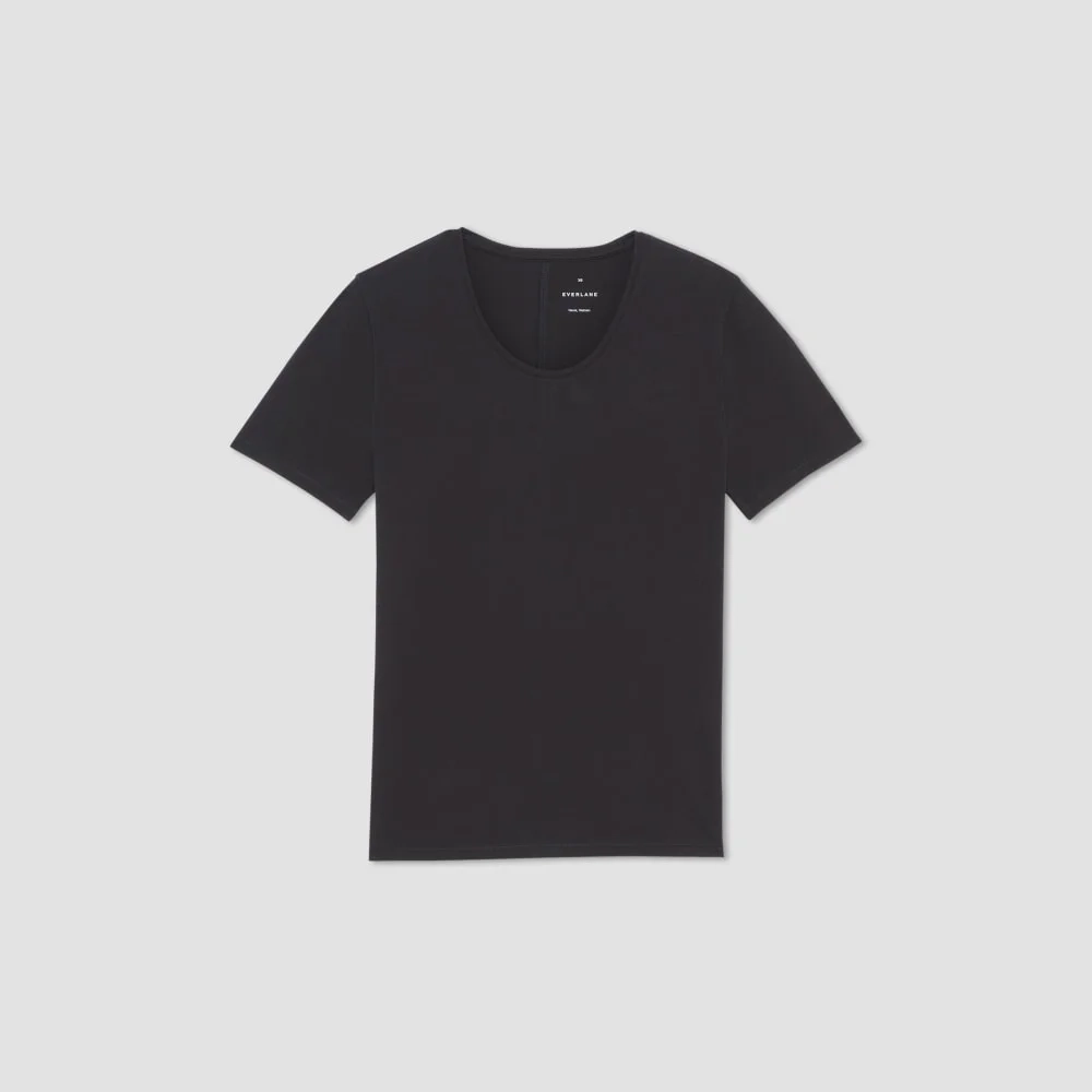 The Supima® Form Crew Neck Tee | Black (4)