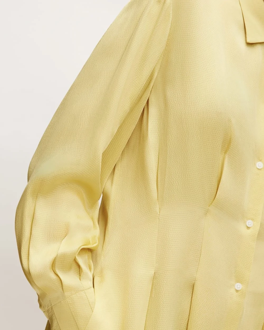 The Hammered Satin Shirt Dress | Raffia (4)