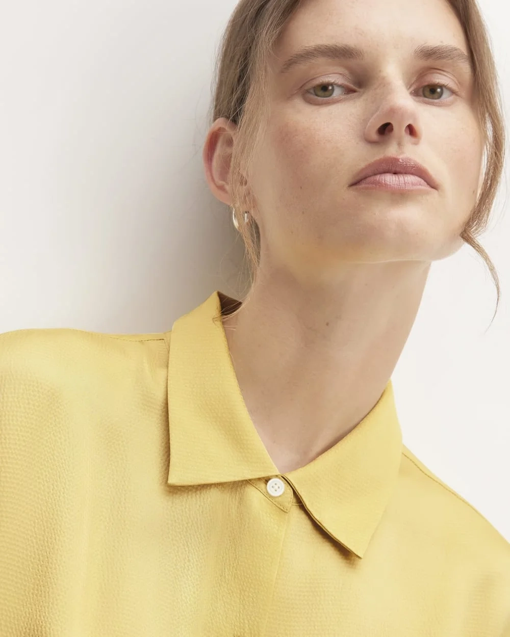 The Hammered Satin Shirt Dress | Raffia (5)
