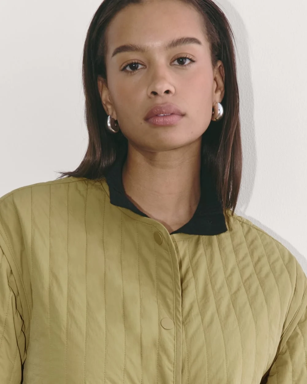 The Midi Quilted Liner | Fennel Seed (3)