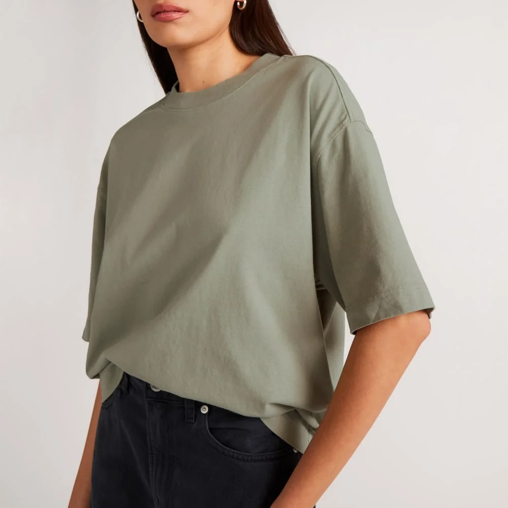 The Premium Weight Relaxed Tee | Seagrass (3)
