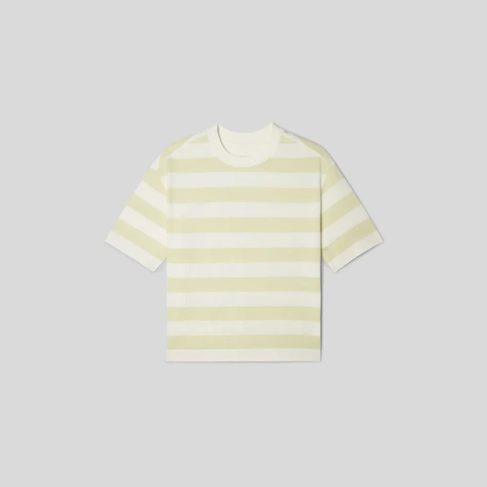 The Premium Weight Relaxed Tee | Seafoam Green / Canvas Tan (3)