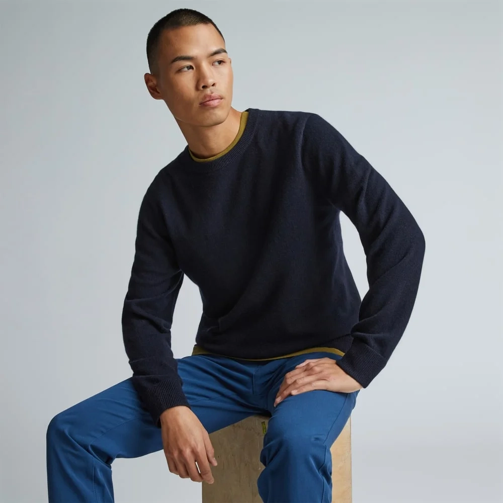 The Grade-A Cashmere Crew | Dark Navy (4)