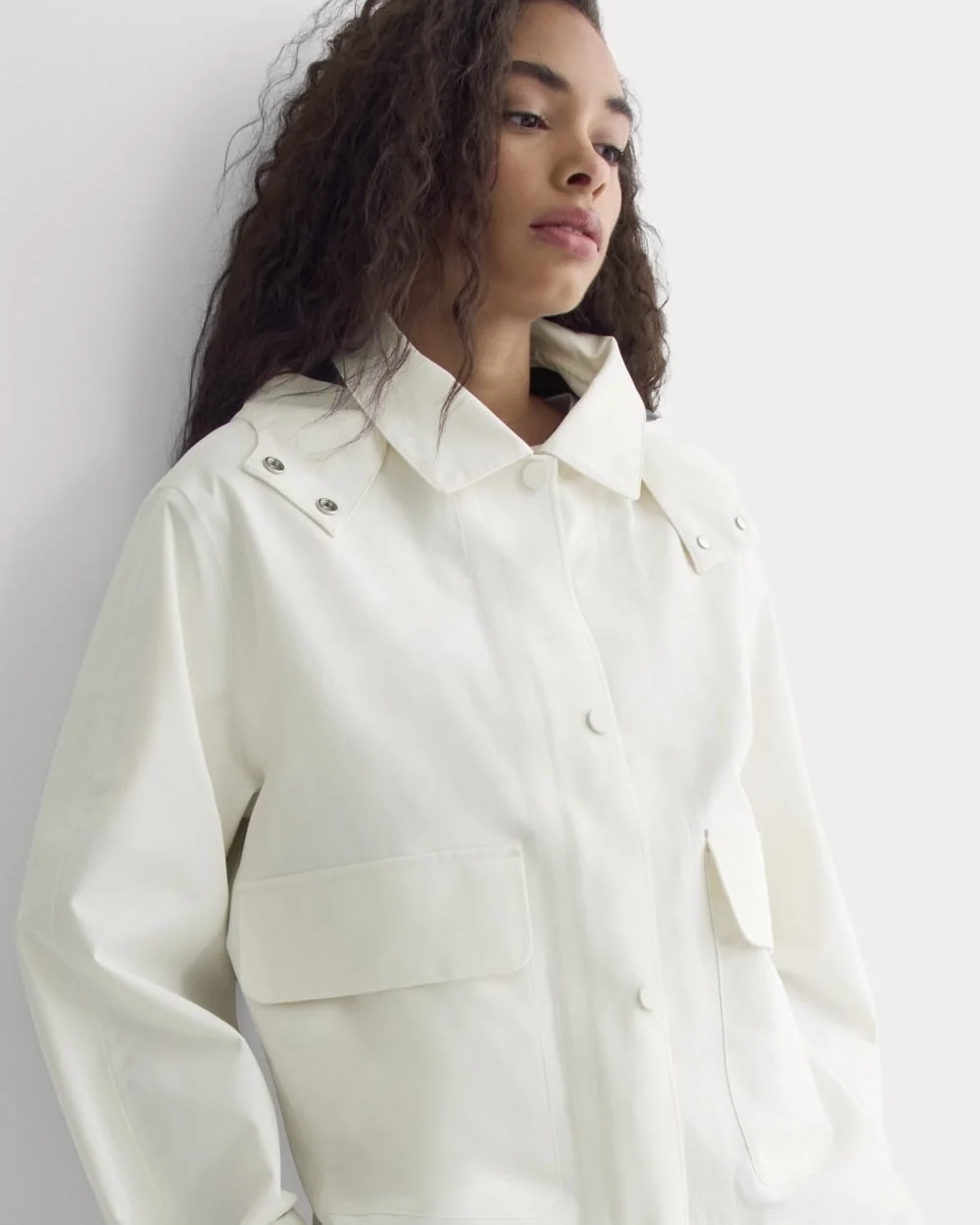 Re:Cycled Nylon Barrel Jacket | Bone (5)