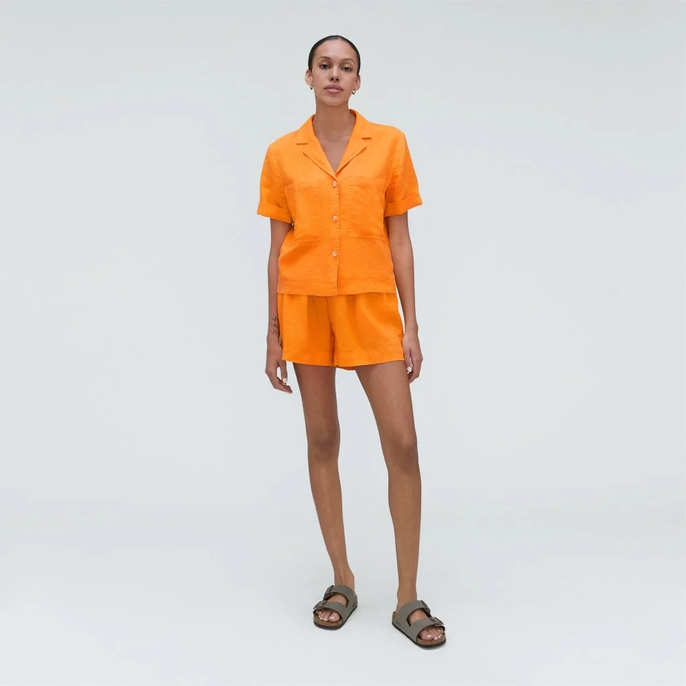 The Linen Workwear Shirt | Turmeric (3)