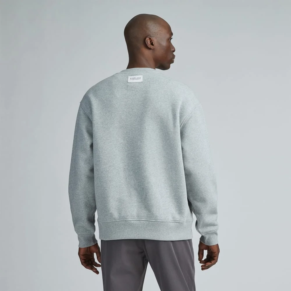 The ReTrack Crewneck Sweatshirt |  Heathered Grey (6)