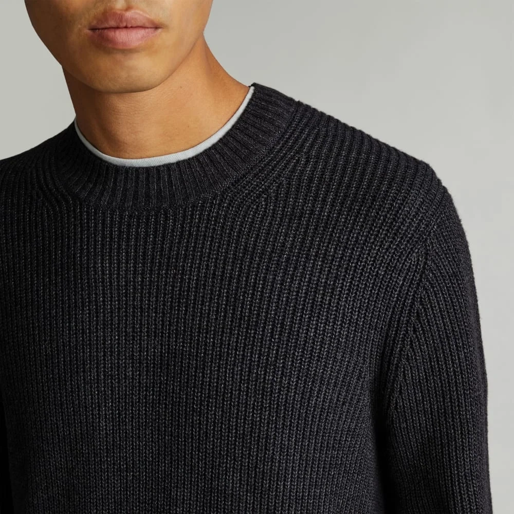 The No-Sweat Ribbed Crew | Heather Ash (3)