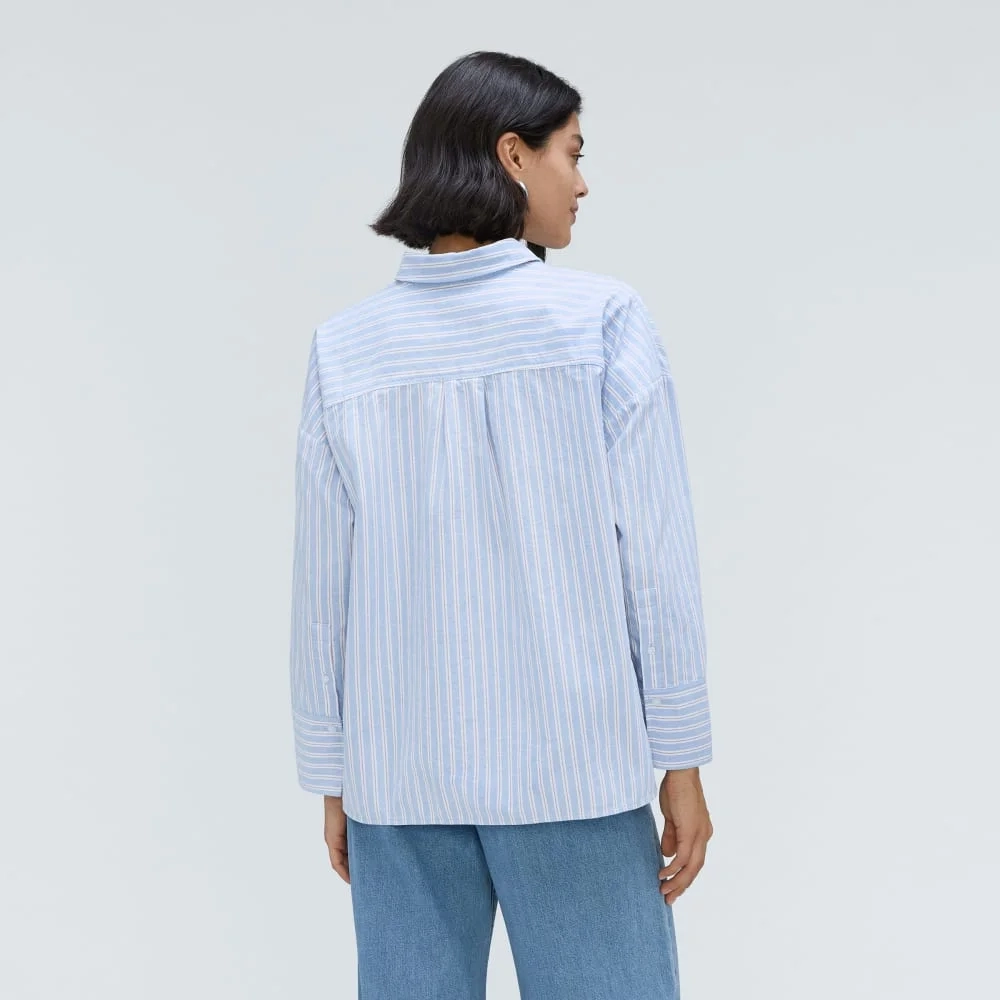 The Boxy Oxford | Sky / White (5)