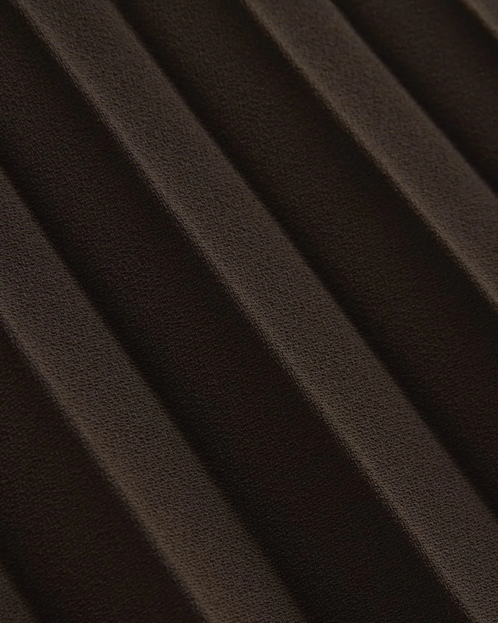 Drapey Crepe Mini Dress | Dark Chocolate (4)