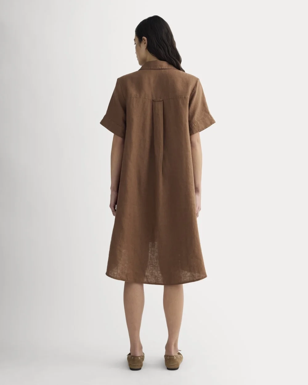 The Daytripper Dress in Linen | Cedarwood (3)