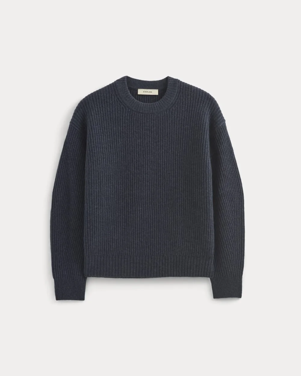 The Cocoon Crew in Wool Cashmere | Indigo (3)