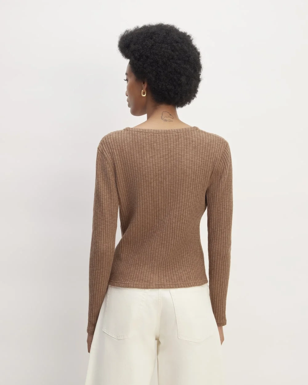 The Cozy Rib Cardigan | Carob Brown (4)