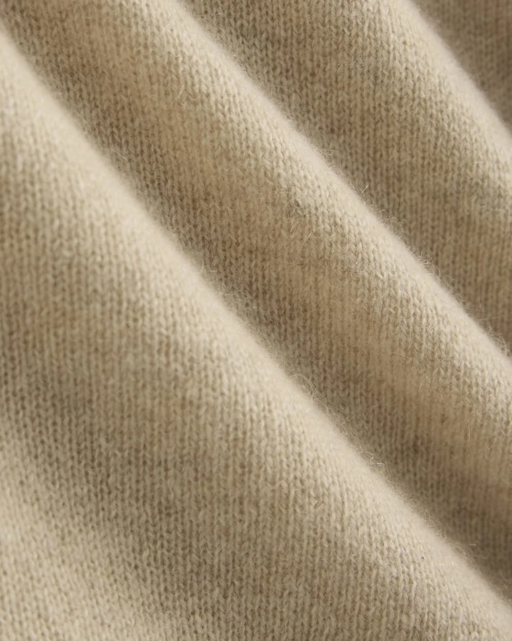 Cashmere Cropped Cardigan | Heather Light Camel (5)