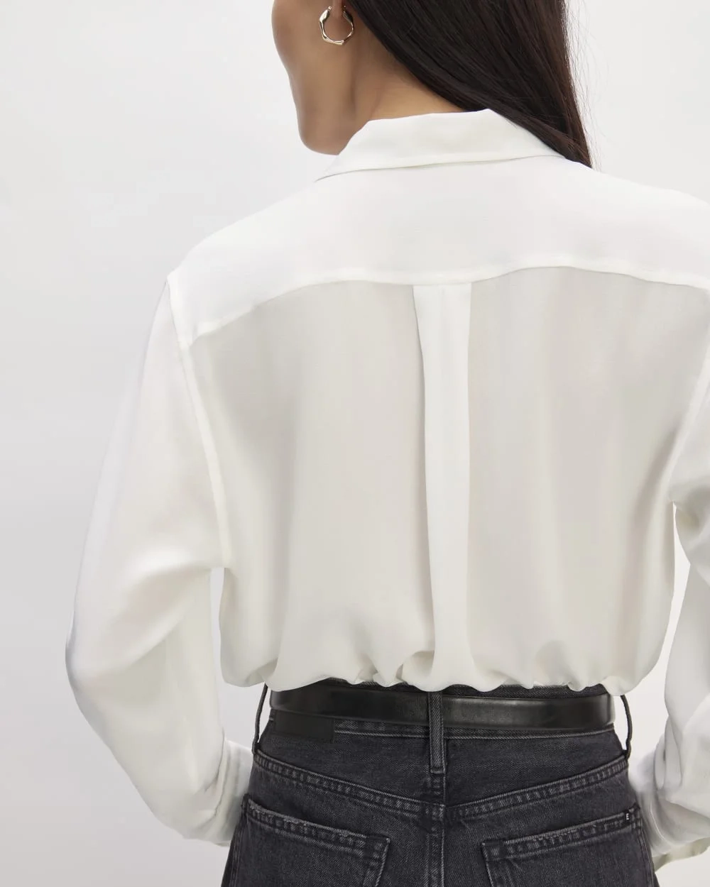 The Utility Shirt in Washable Silk | Off-White (2)