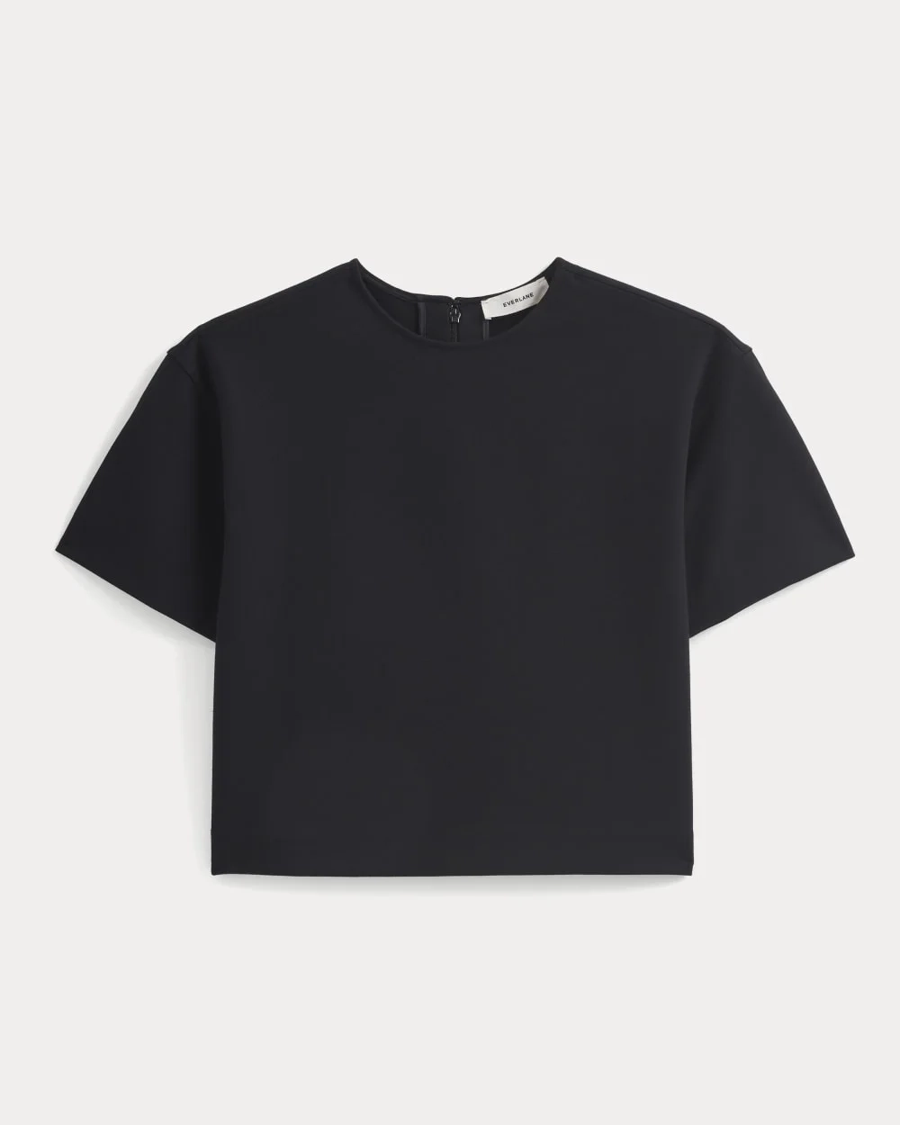 Ponte Oversized Tee | Black (4)
