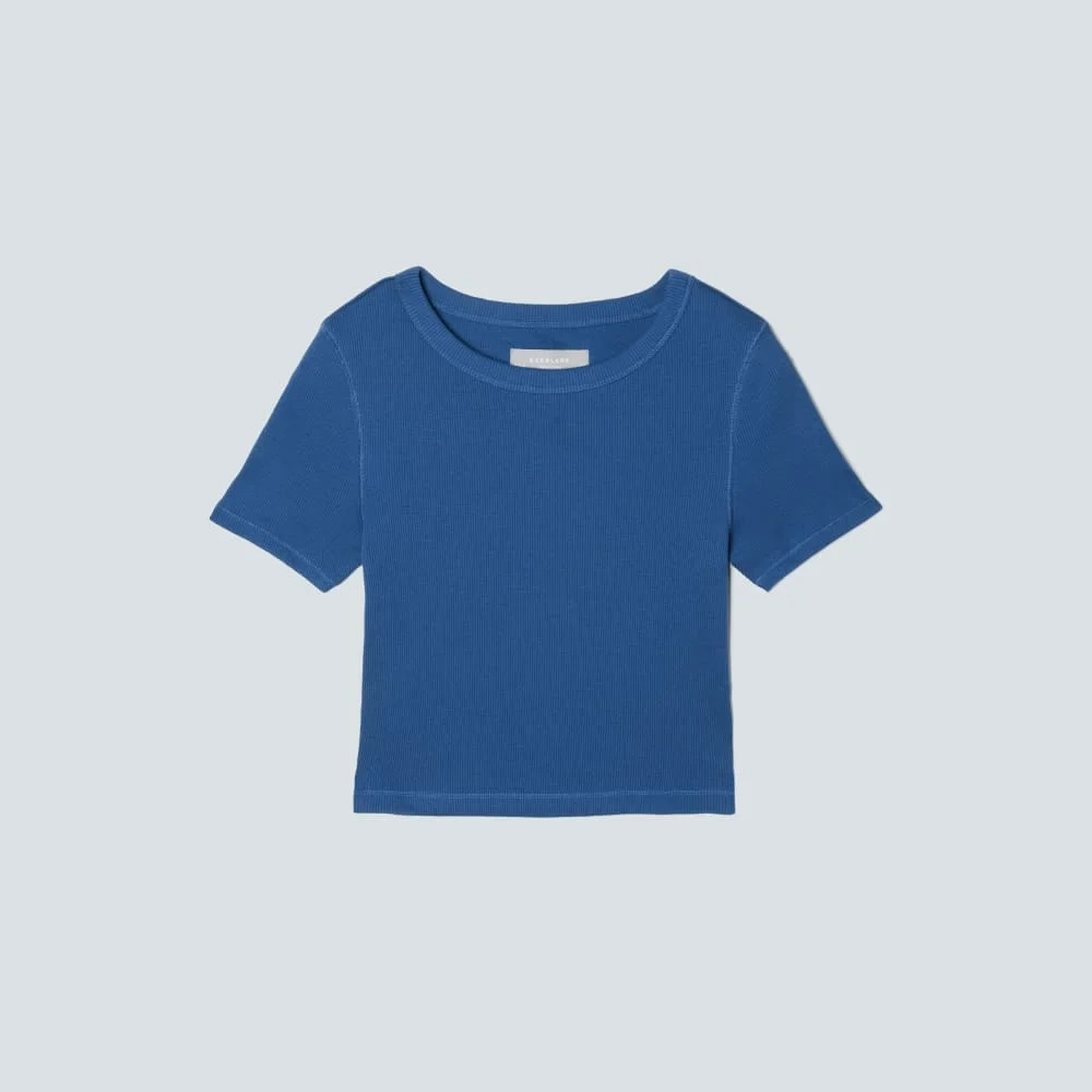The ’90s Rib Tee | Deep Blue