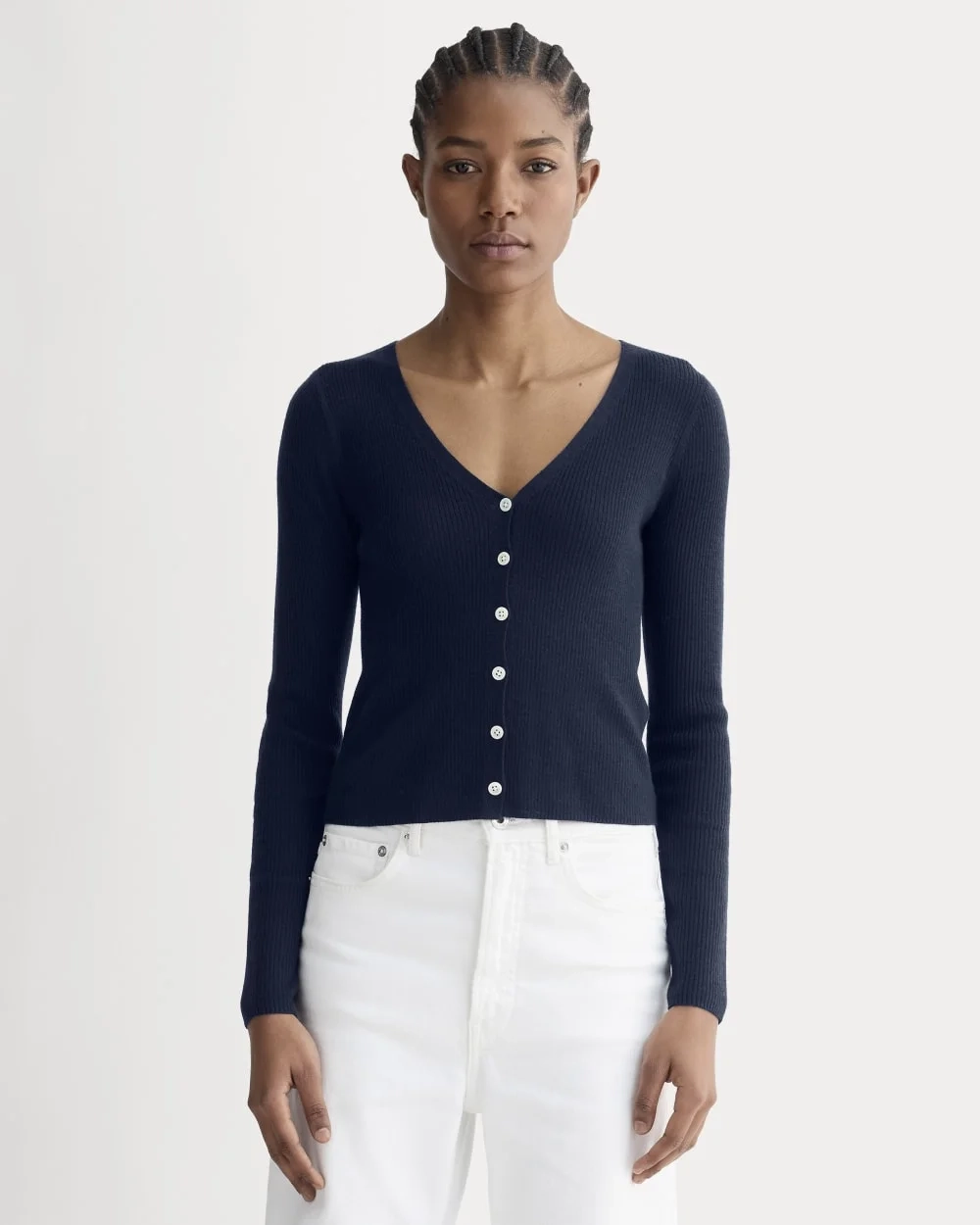 The Cardigan in Ultrasoft Merino | Navy