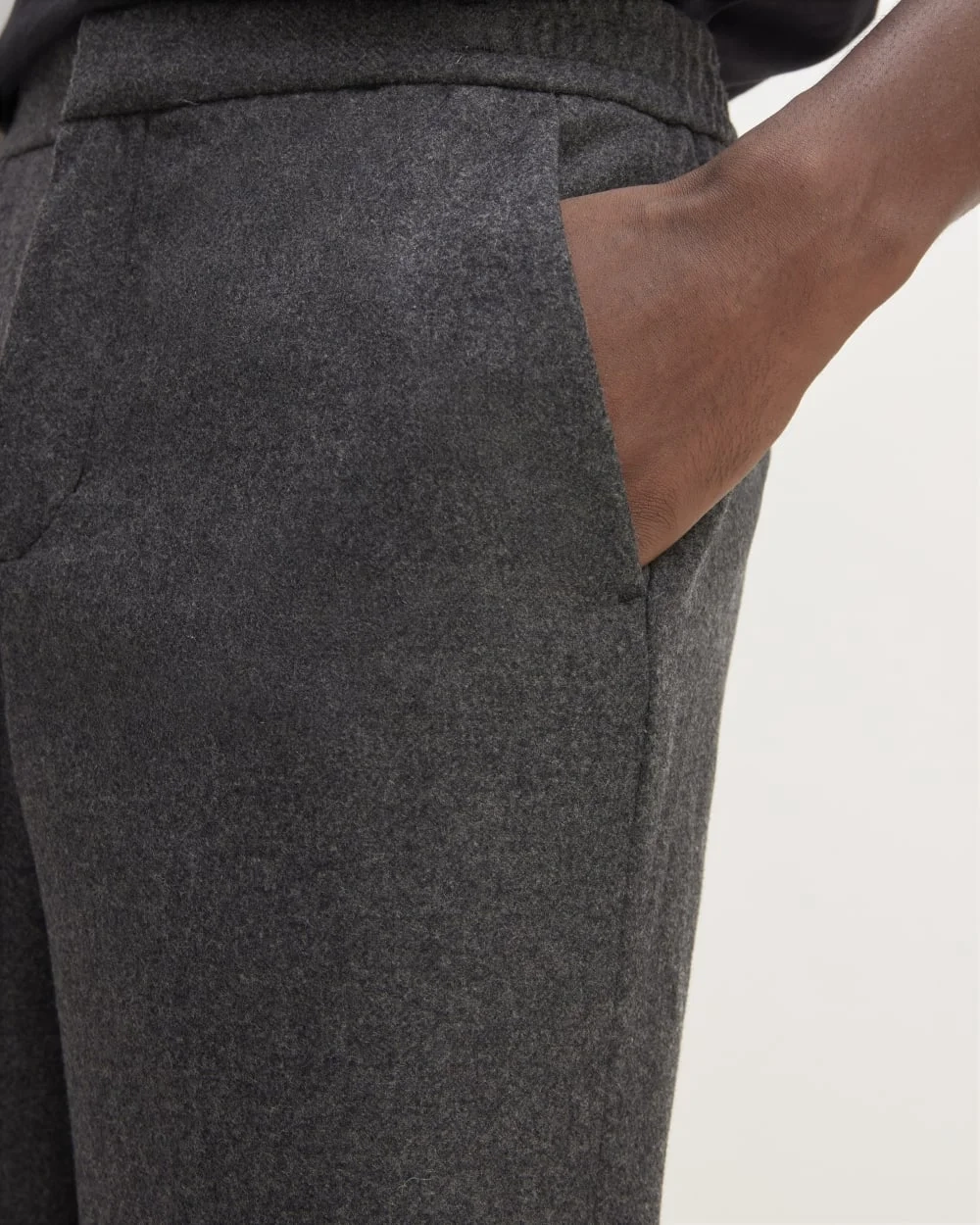 The Wool Flannel Pant | Heather Charcoal (6)