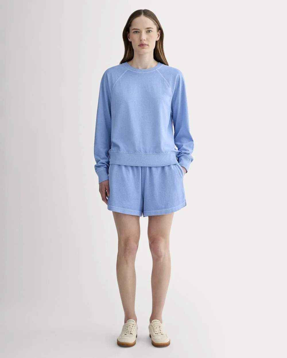 The Off-Duty Long-Sleeve Tee | Granada Sky Blue Garment Dye (3)