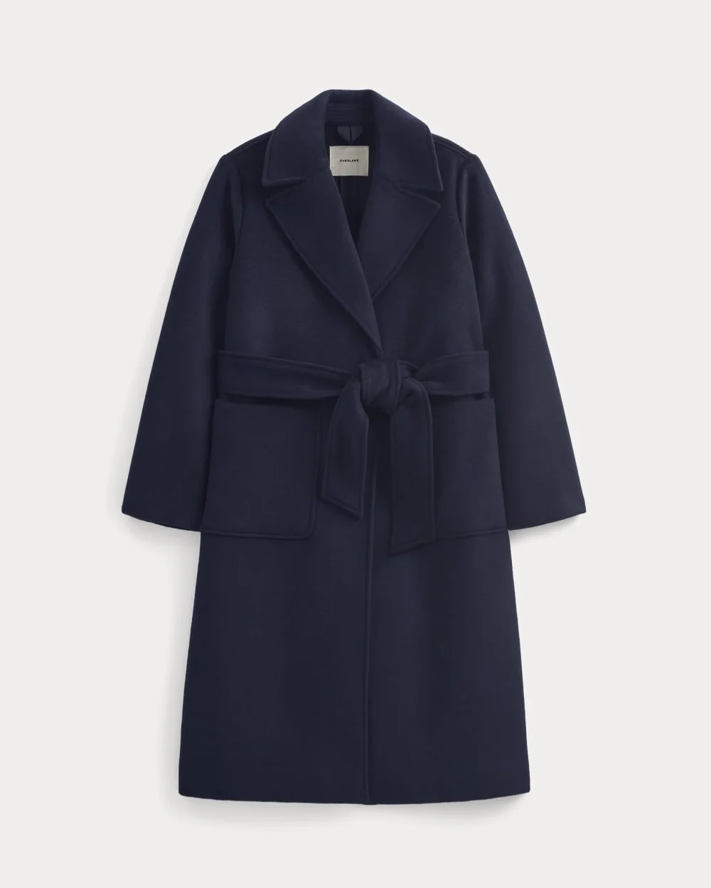 ReWool Belted Blanket Coat | Deep Navy (4)
