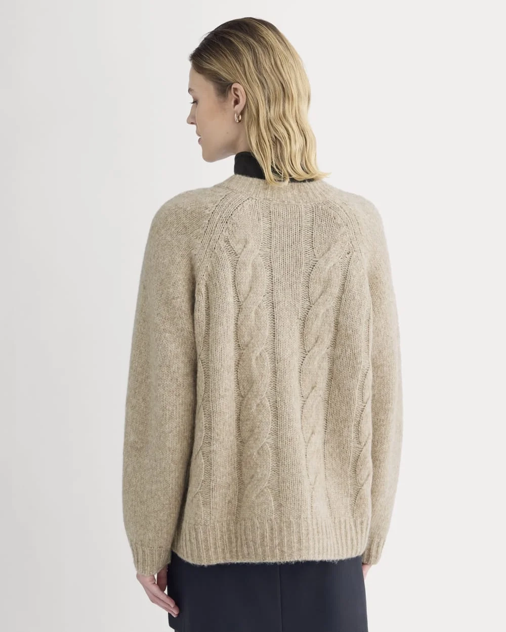 Cloud Cable Cardigan | Heathered Oatmeal (5)