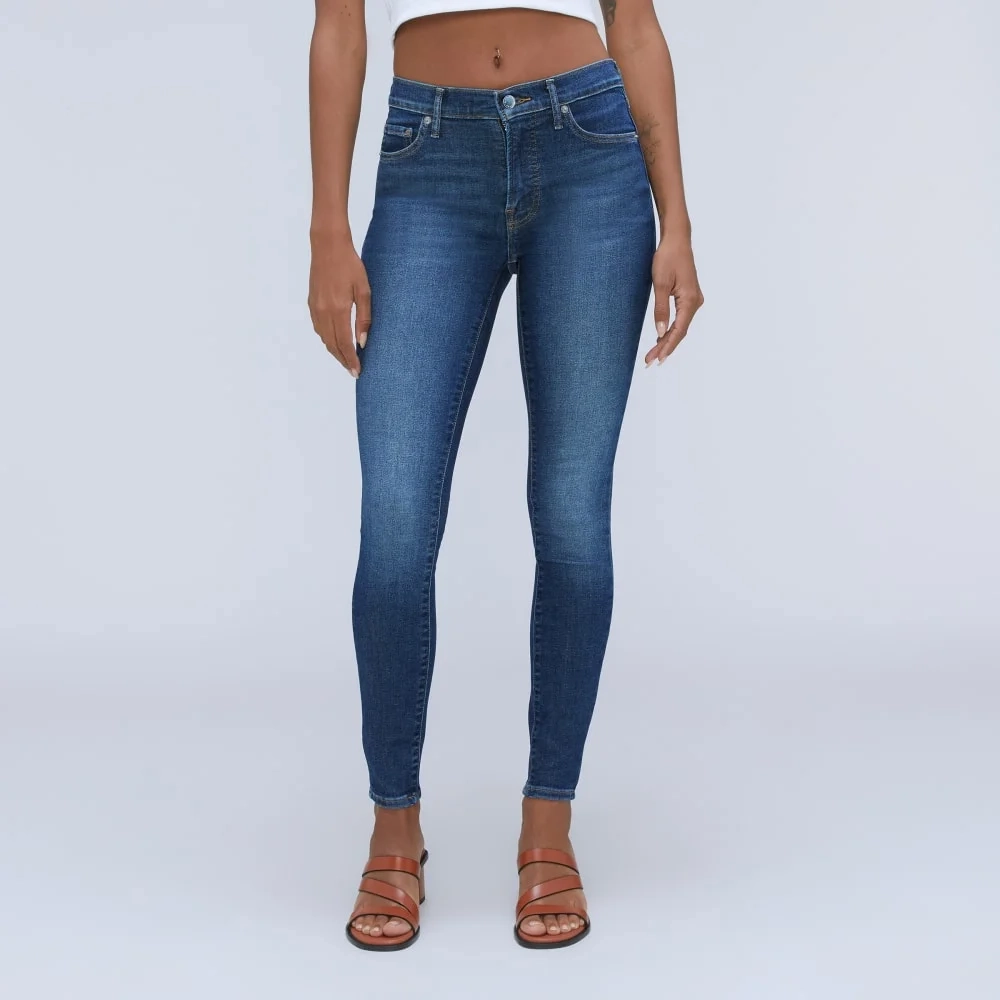 The Mid-Rise Skinny Stretch Jean | Dark Indigo (5)